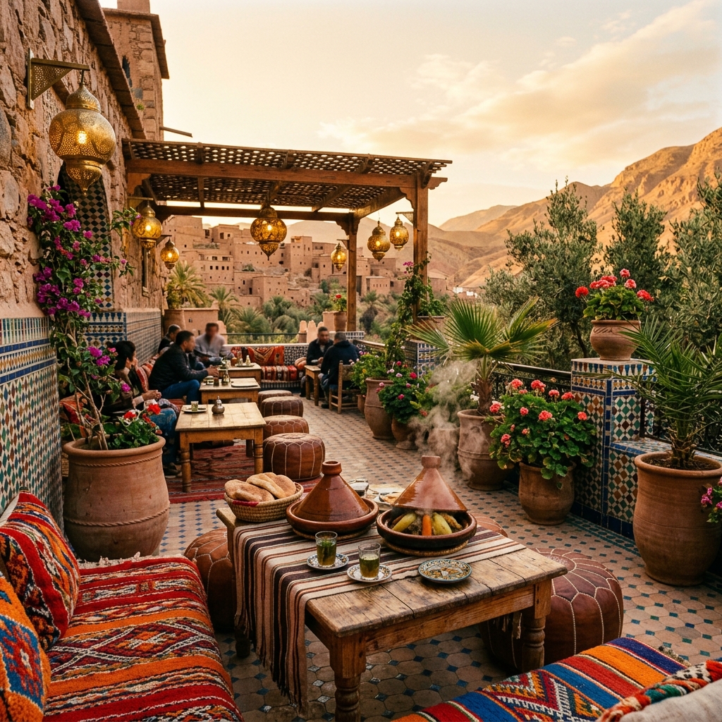 Restaurant Le goût de dades vue panoramique