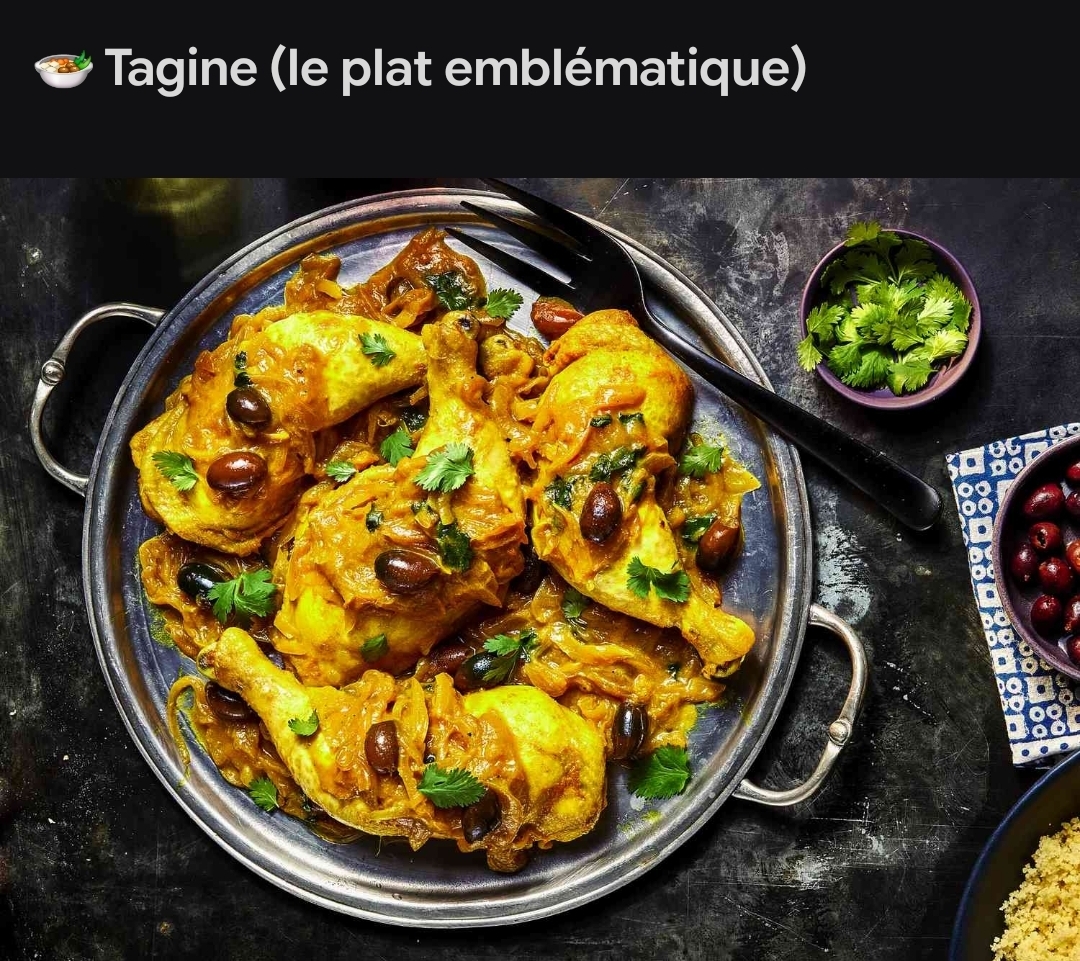 Tagine emblematique poulet safran